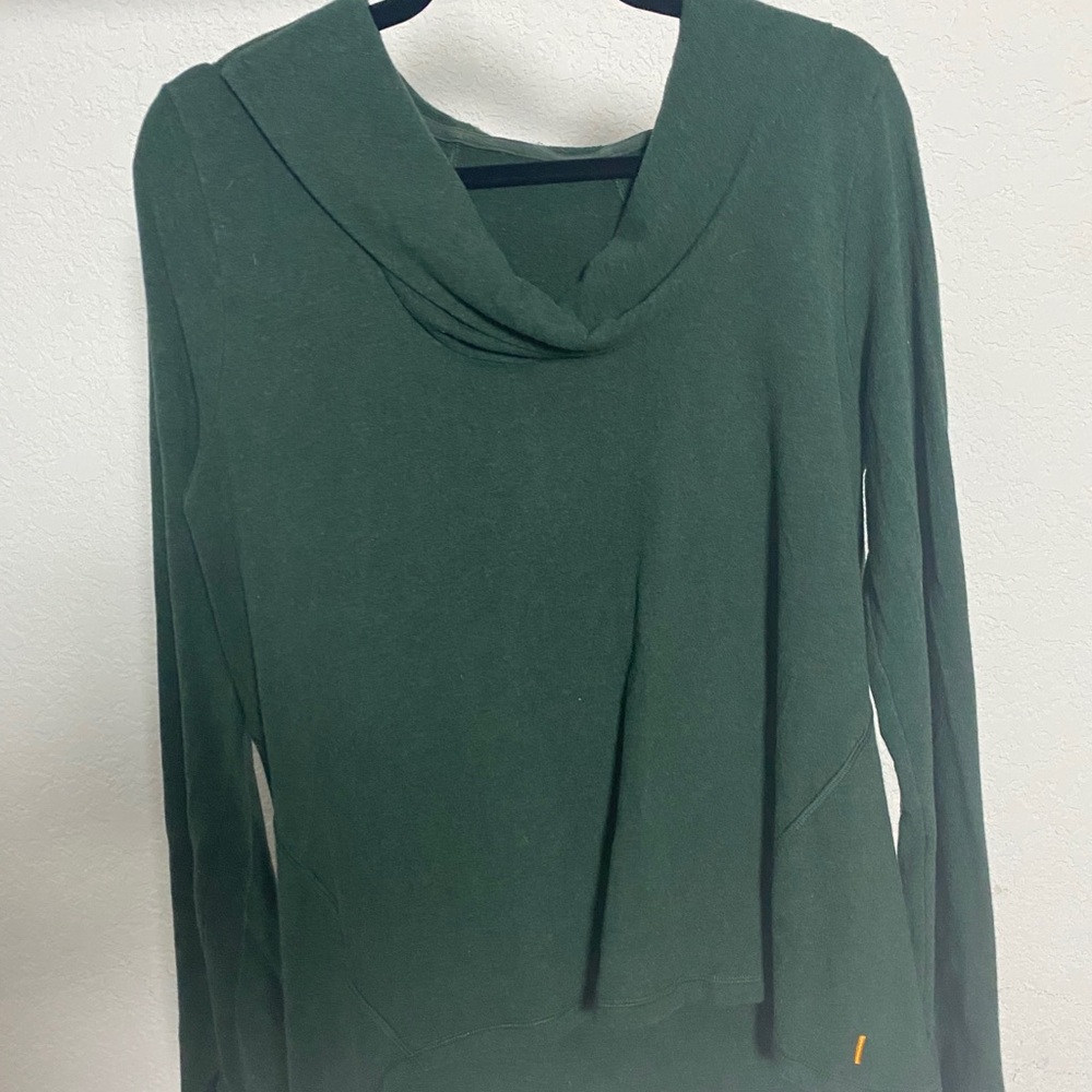 Lucy Green Pullover Scoop Neck Hoodie